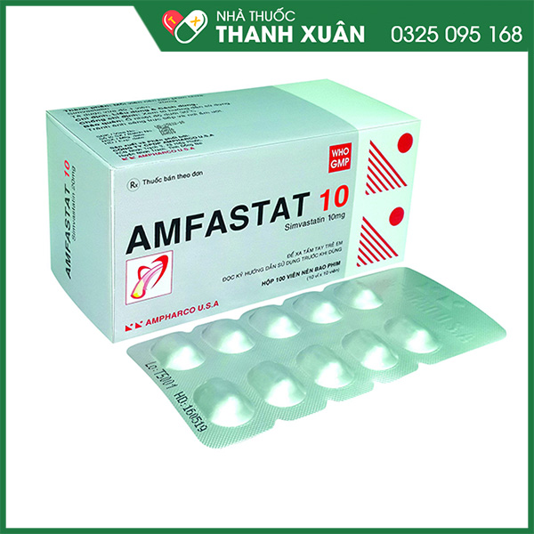 Thuốc Amfastat 10 điều trị bệnh lý tim mạch